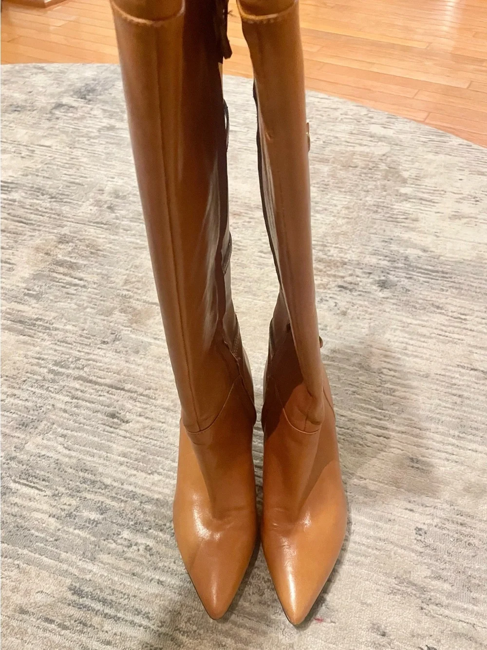 Lauren Ralph Lauren Women's Leather Stilleto Knee High Boots Sz 8B- LIKE NEW